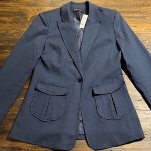 New York & Company Deep Blue Blazer (TALL)